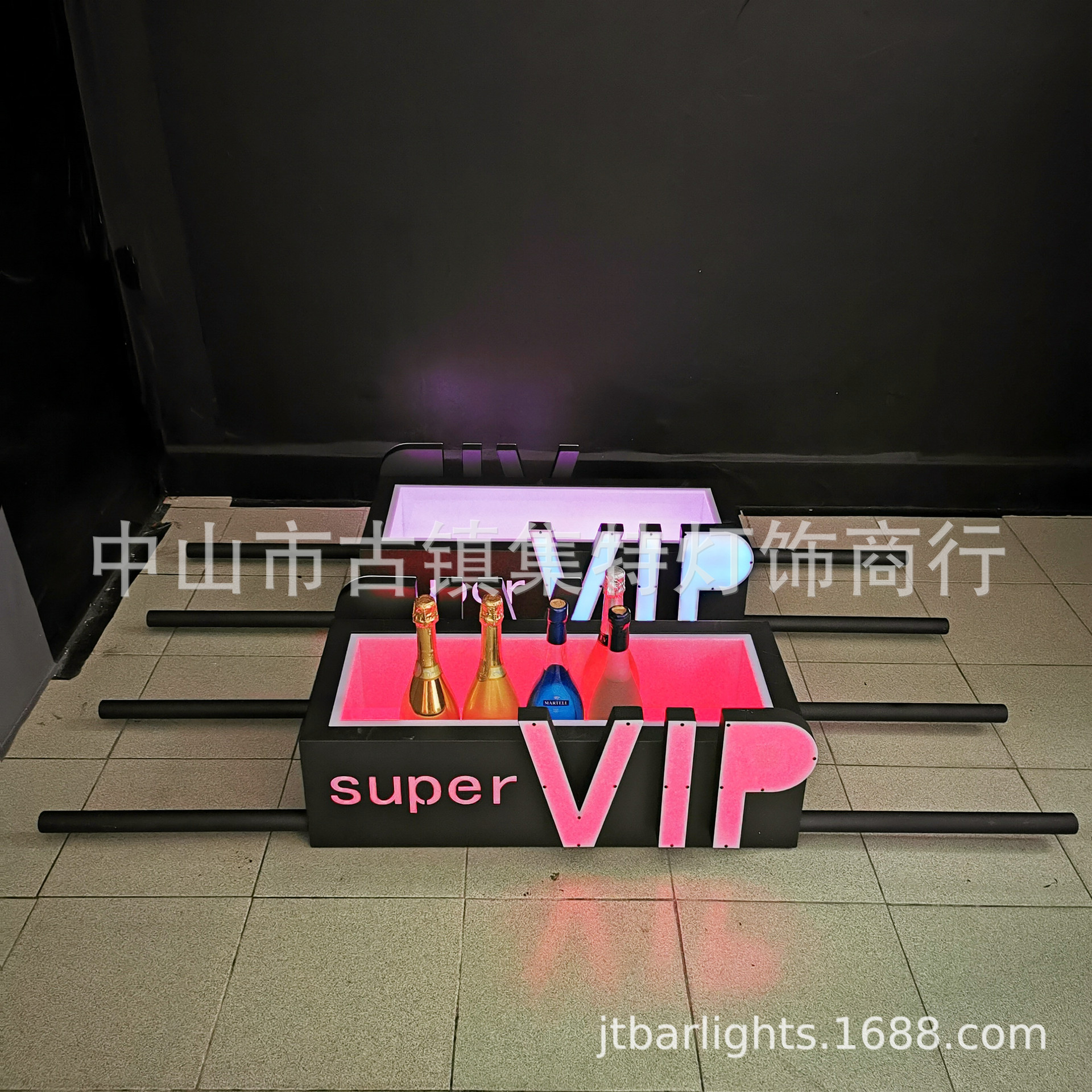 酒吧夜店LED发光香槟上酒轿