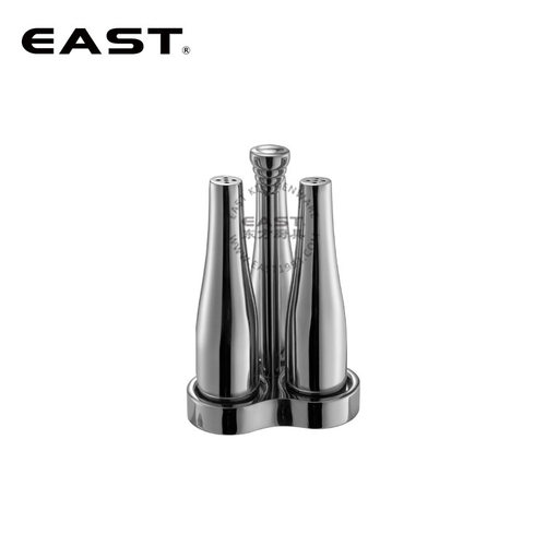不锈钢樽形三头粉瓶架【EAST东方厨具】调味盒、调料瓶