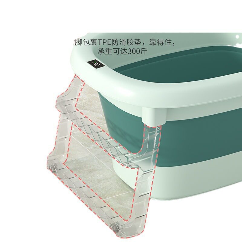 宝宝可坐躺家用大号折叠浴盆婴儿洗澡盆用品洗澡桶儿童浴桶泡澡桶