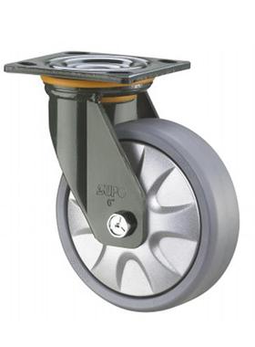 SUO/向荣动ENG力4寸承重型带双刹灰色PP轮脚P轮J07S-01D-100-车11