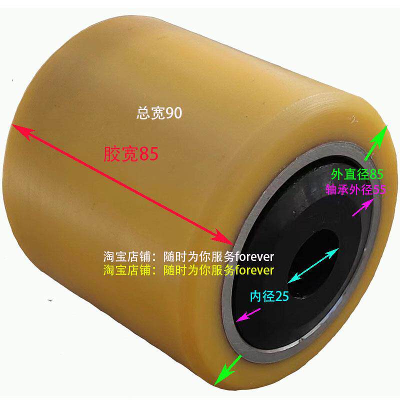 永恒力455646堆高车平衡胎轮滚i轮180*65/75jhunghenric配件后轮