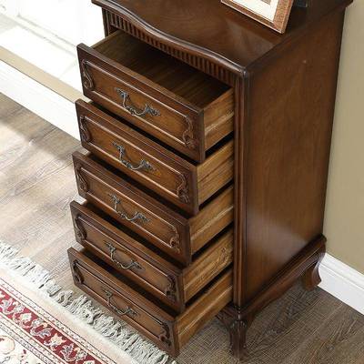 实美式斗柜收纳柜全柜子储物ZG-73238木柜卧室柜子客厅靠墙组五合