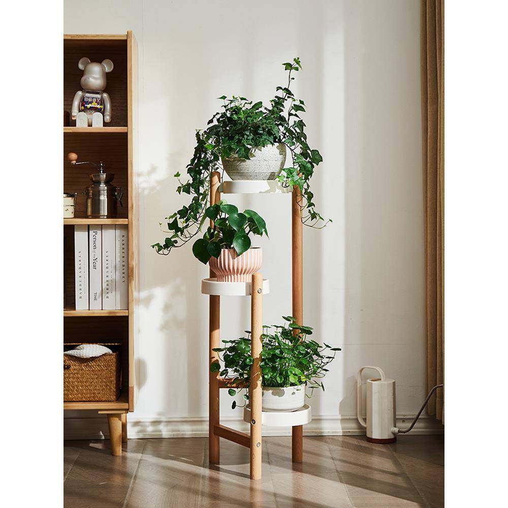 A1L室内花架客厅阳台落地式实木电视柜家用装饰DLX盆0架多花肉旁