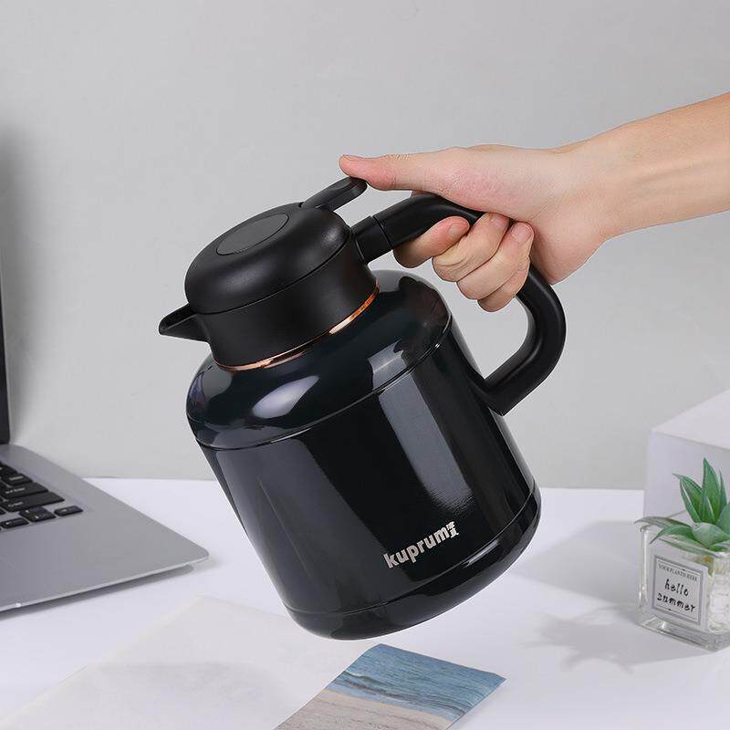 新款办公家用功焖茶壶简约不锈内温胆保温壶智04221能温钢显能保