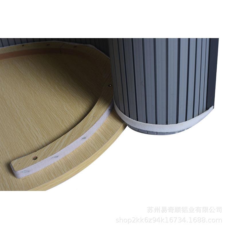 豆形形幕带板促销台快楣秀便携式弧11-9-1促销台中空板促销桌
