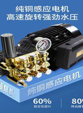 2黑猫压清洗机洗车机大功高率20v830v洗地机水泵洗车OBX商用水抢