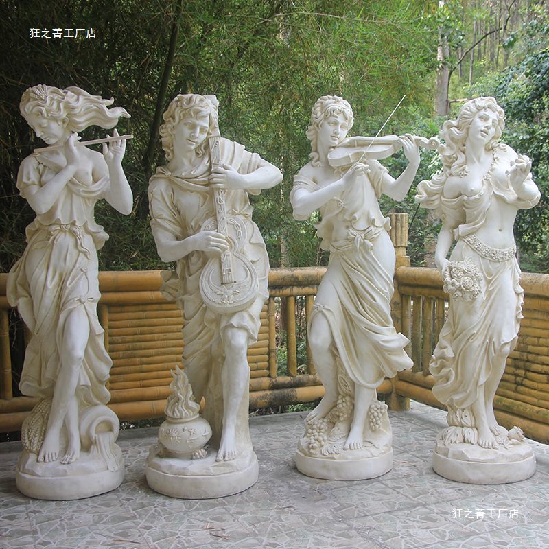欧式复古庭院落地天使女神雕像