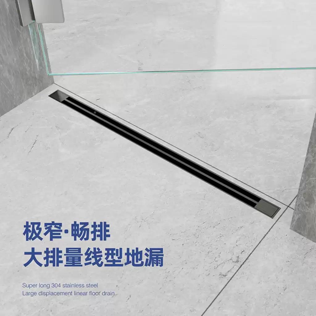 地30FBJ4不形锈钢32mm线性地漏室长条隐板线浴型加长防臭地耐腐轻