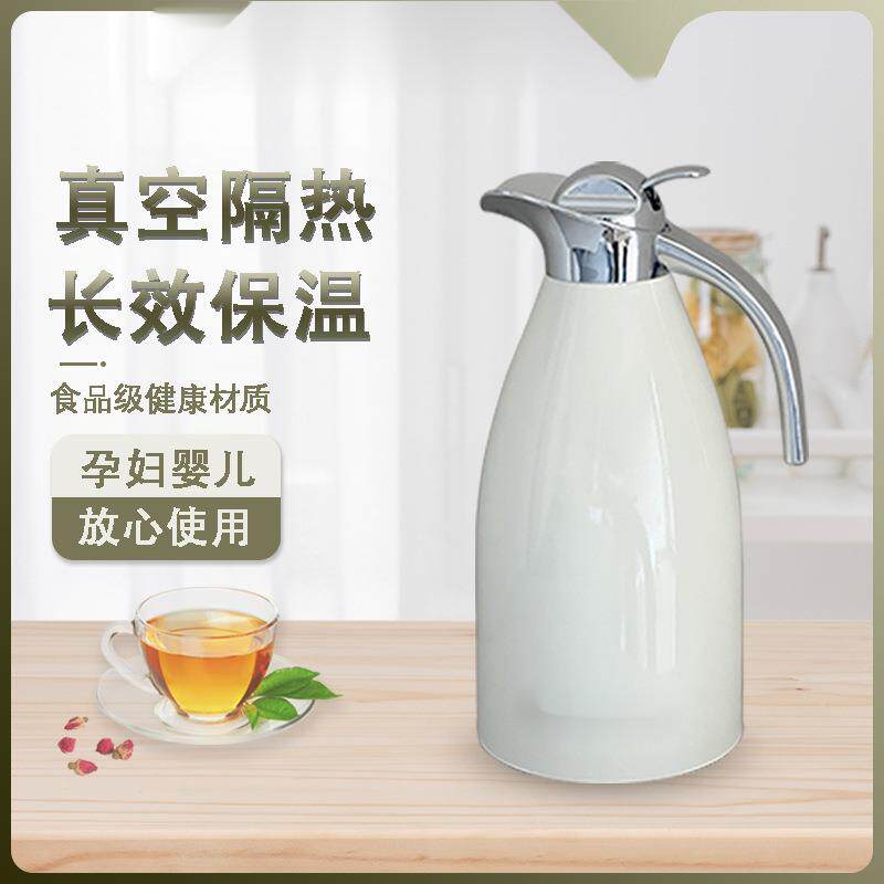 英用不锈JKJ钢复古保热温壶热水暖瓶水容量烧水壶电水壶大茶壶暖