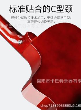 41寸JF民谣多色渐变吉他+女全YVZ套桶配件礼包初学男木入手专用乐