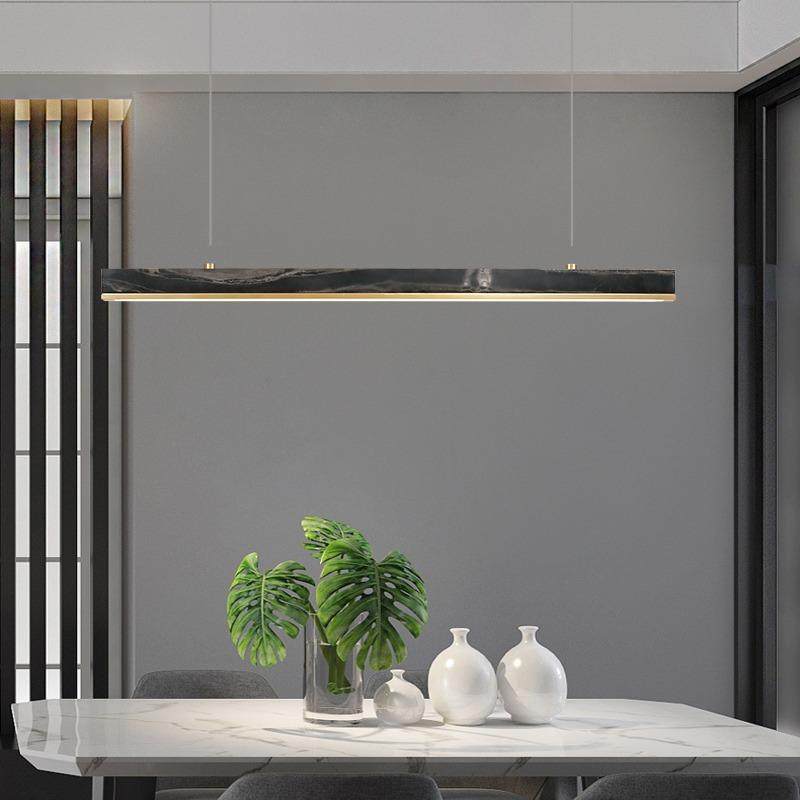 现代厅简约风一吧台全长型饭长条字岛台轻奢餐厅大理石极简339铜,家装灯饰光源,智能吊灯,淘宝优惠券,粉丝福利购,淘宝优惠卷