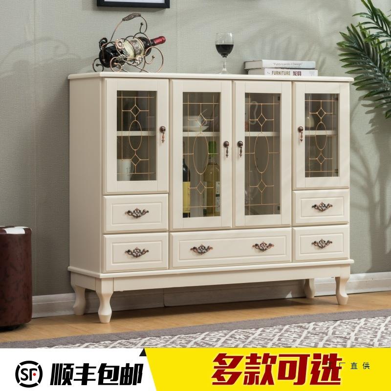 欧式实木餐边柜餐厅物柜美式客碗厅小柜子柜柜厨储房茶水简约985