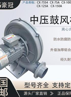 透浦式X鼓风机CX-100/CX125/C10-5-5CX-75/CX-7S中压5透26浦式风