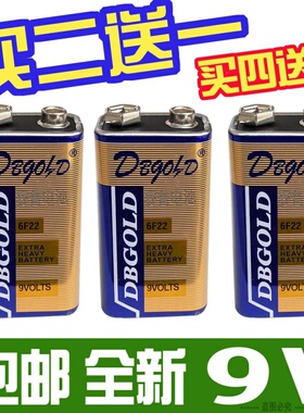 适用于测温枪9V电池DBGOLD万能表6F22烟雾报警器感应器1604G测线仪电池