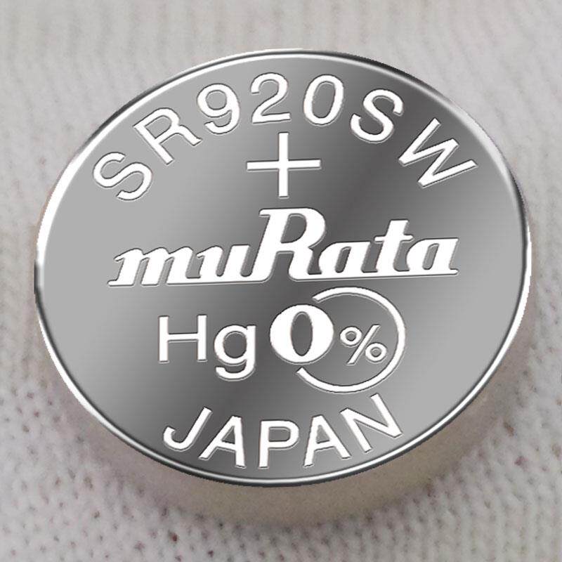 适用于murata村田SR920SW/371无汞氧化银原装进口手表钮扣电池 电子