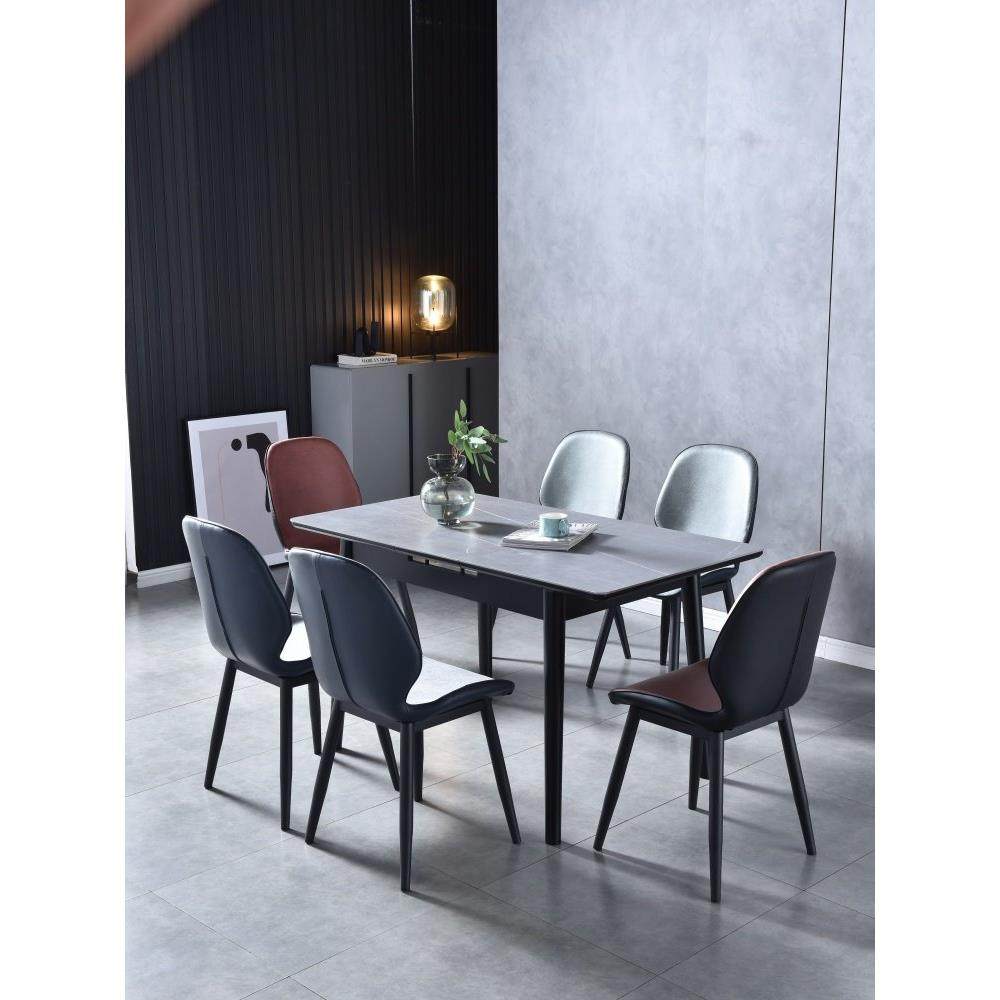 意式岩板伸缩餐桌椅组合小户型家用折叠饭桌现代简约轻奢餐台桌子,住宅家具,岩板餐桌,淘宝优惠券,粉丝福利购,淘宝优惠卷