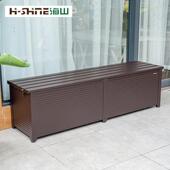 海山户外阳台收纳柜别墅露天长条柜防雨置物柜庭院铝合金收纳柜子