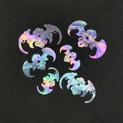 蝙蝠螺钿片白蝶贝大漆螺钿贝壳片
