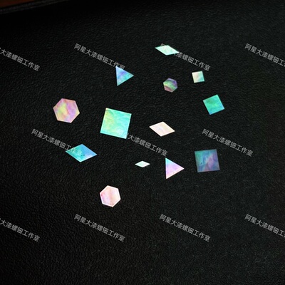 正六边形螺钿大漆漆艺漆器镶嵌