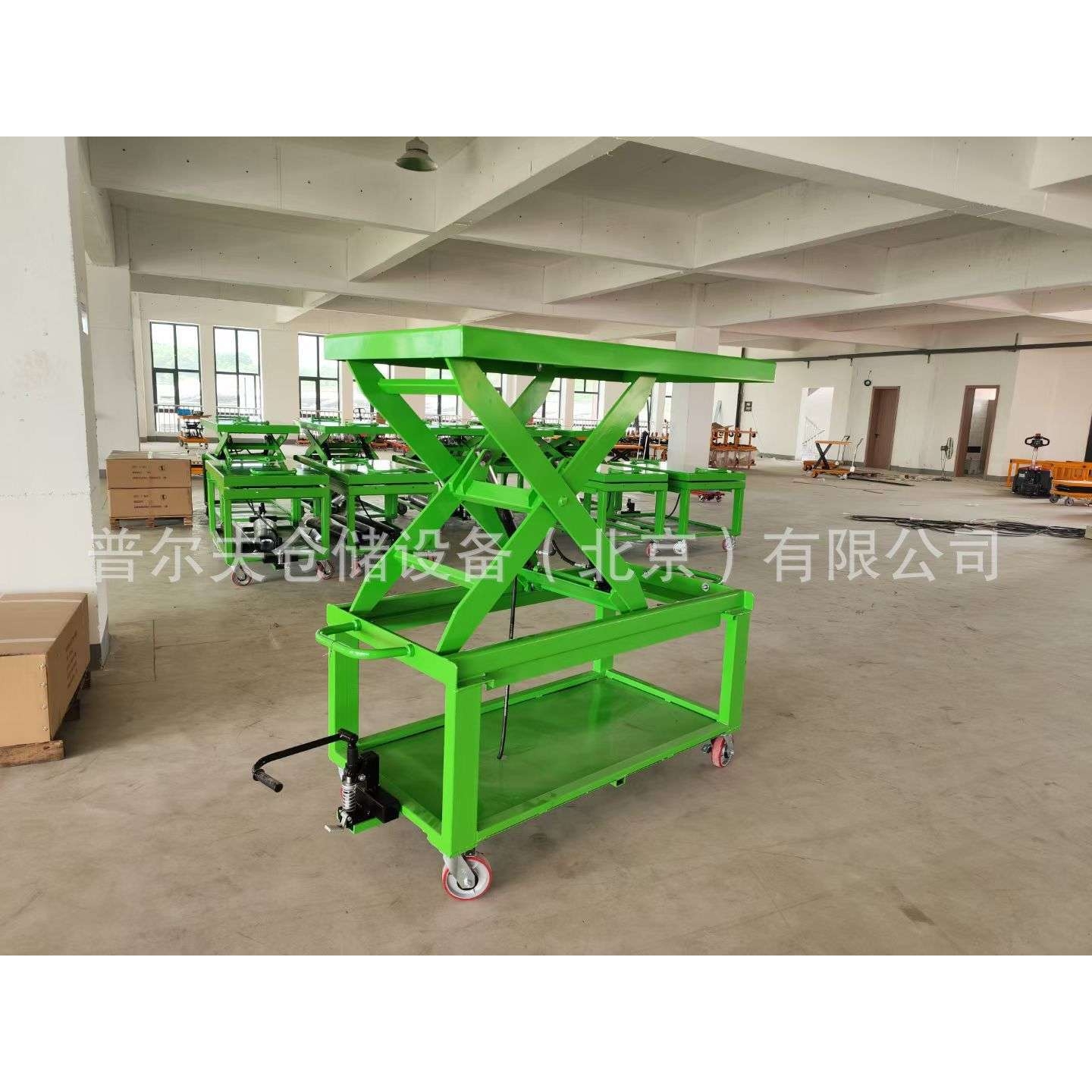 非标手动平台车移动液压升降车脚踩式工作车电动液压模具北京工厂