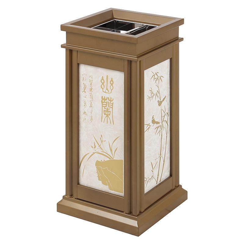 仿古皇家座地烟灰桶酒店大堂KTV走廊立式四菱角垃圾桶烤漆果皮箱,家庭/个人清洁工具,垃圾桶,淘宝优惠券,粉丝福利购,淘宝优惠卷