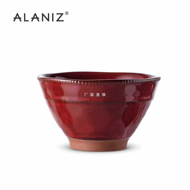 alaniz 隐拉面碗家用汤碗斗笠碗个性大碗陶瓷碗单个日式面碗