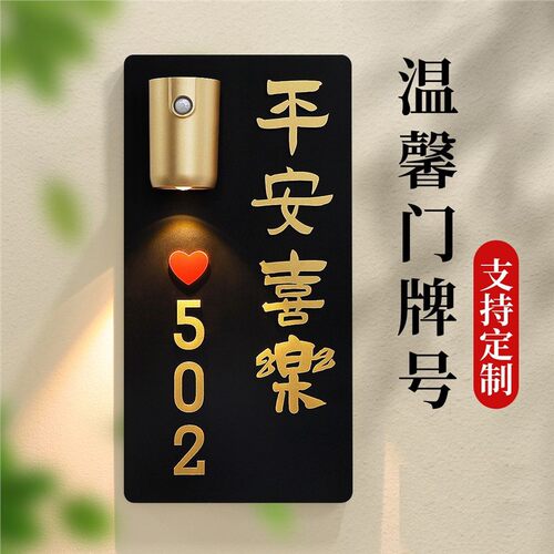 新款门牌号码牌别墅大门入户门口数字门号酒店出租房房号挂牌
