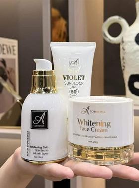 面霜 乳霜 防晒组合套装Face phap chong nang serum 3 san pham