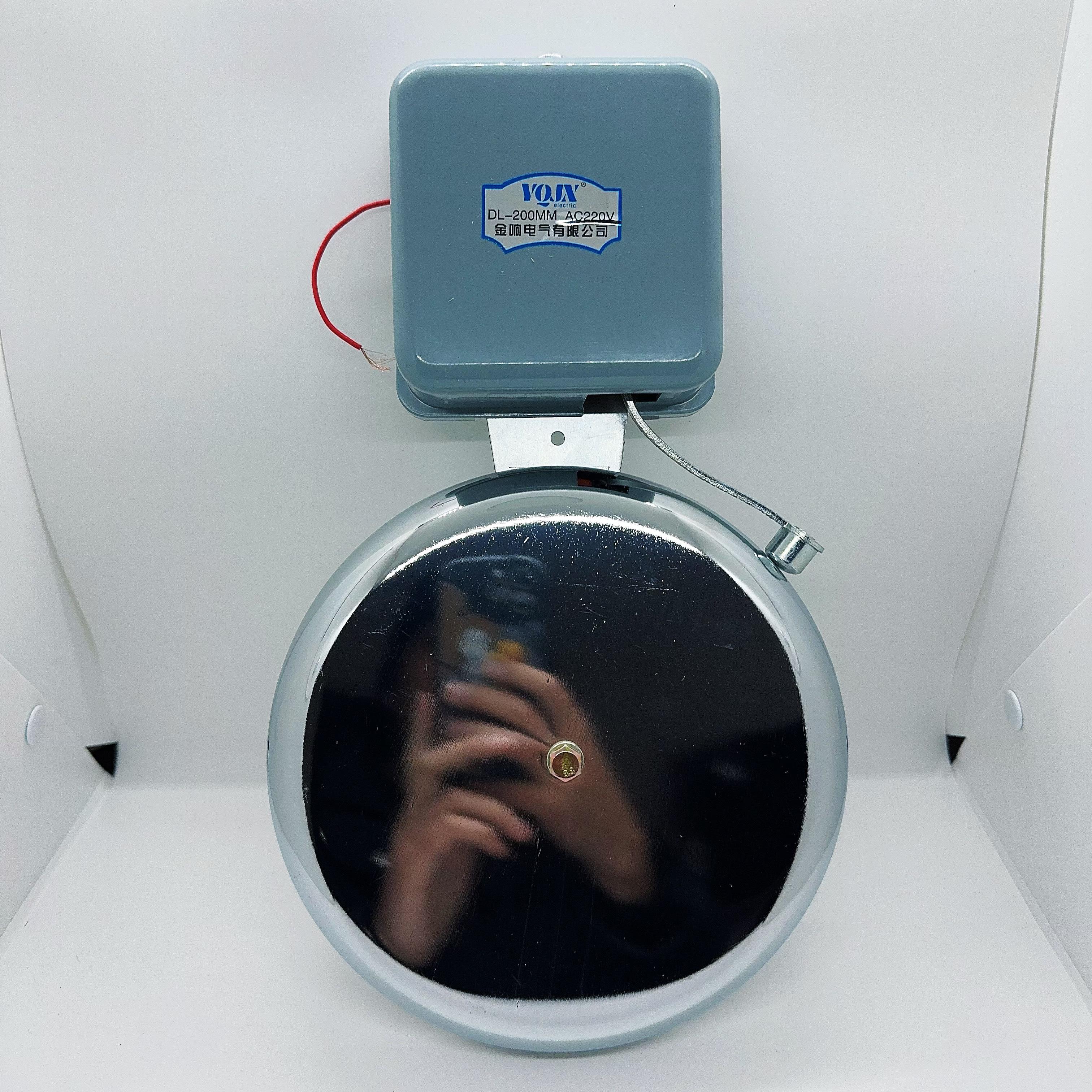 电铃 SCF-8寸不锈钢外击式 无火花学校 工厂 DL-200mm ac220V电铃