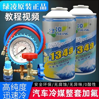 汽车专用冷媒R134a雪种汽车空调加氟套装制冷剂环保无氟利昂堵漏