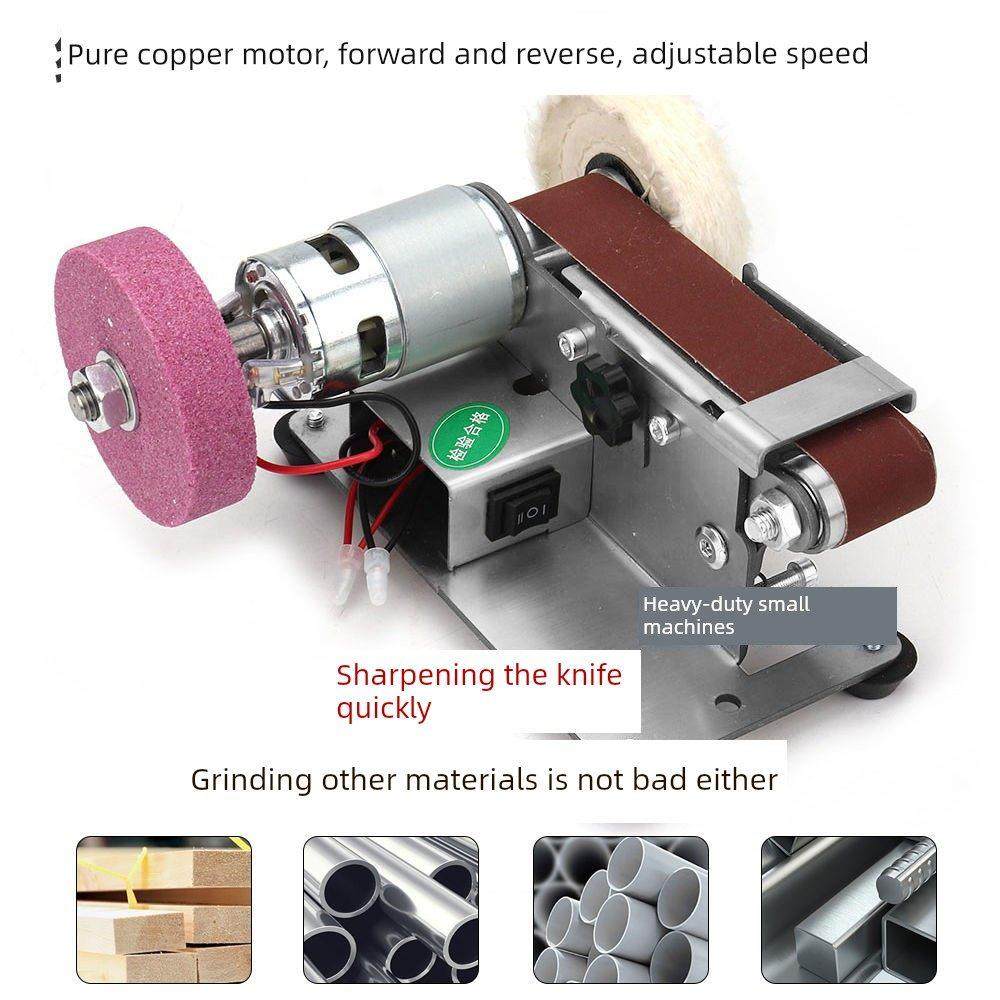 磨刀手工艺品小型磨刀机多功能迷你皮带机微型固定角度磨刀机DIY,五金/工具,砂带机,淘宝优惠券,粉丝福利购,淘宝优惠卷