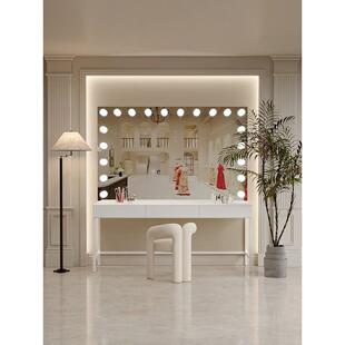 化妆台带灯影楼专用婚纱店美容院纹绣化妆师工作室专业梳妆桌镜台