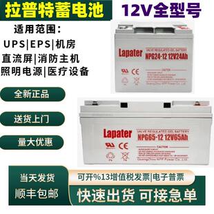 Lapater拉普特蓄电池NPG100-12V7A12A14A17A24A38A40A65A100A机房