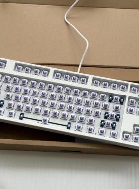 87键定制套件灯光下公共型号热插拔换轴麻将声音游戏有线机械键盘