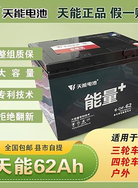 天能DF系列62Ah（12V62AH)续航强劲电动车电池三轮四轮车