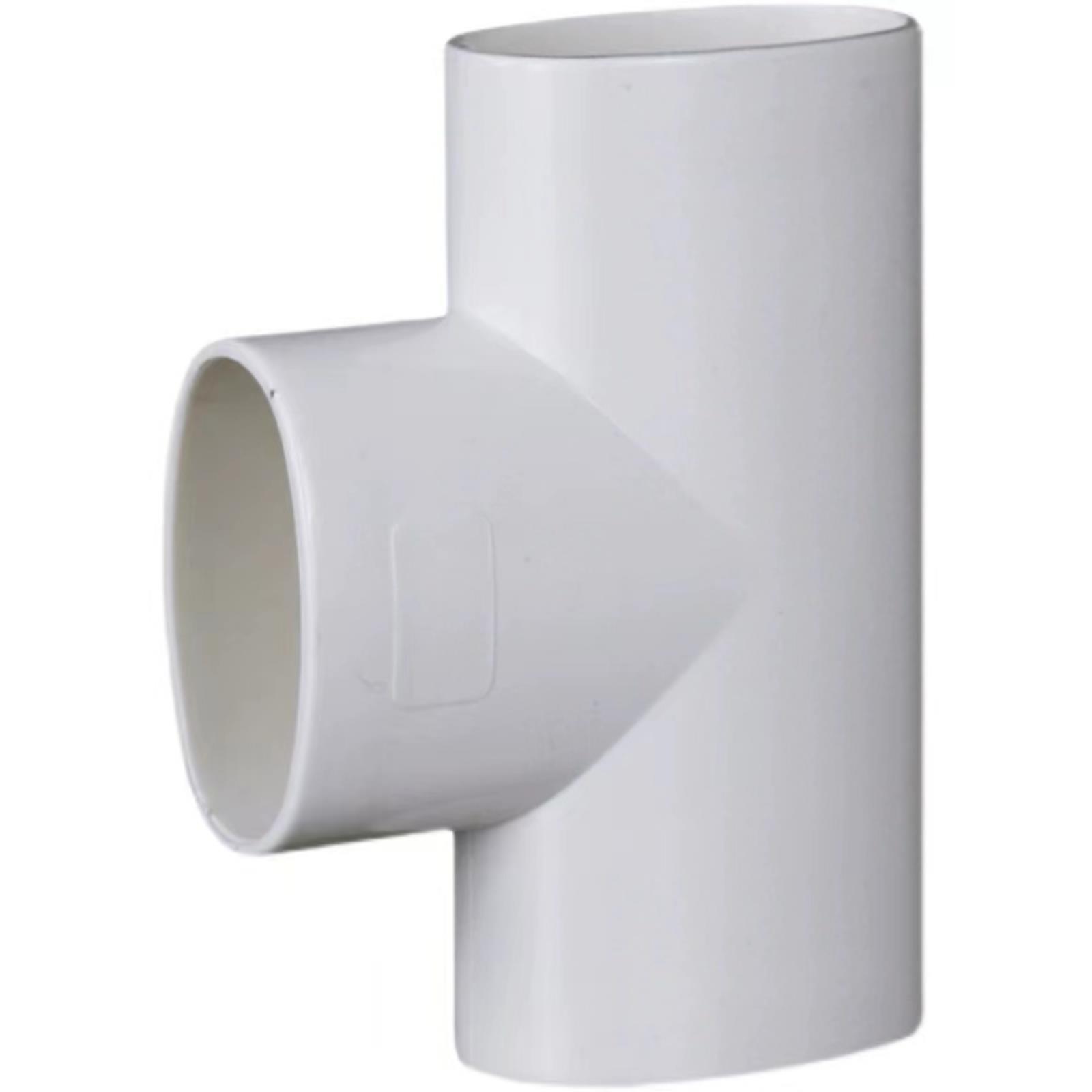 PVC圆转扁椭圆国标排水异径管件 50直接 弯头 三通扁管配件移位器