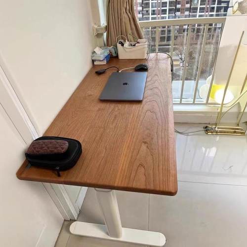 北美FAS樱桃木桌面板定制实木电脑升降桌面板书桌餐桌工作吧台面