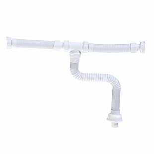 厨房双槽下水管带三通洗衣盆伸缩排水管台盆面盆洗手盆下水器配件