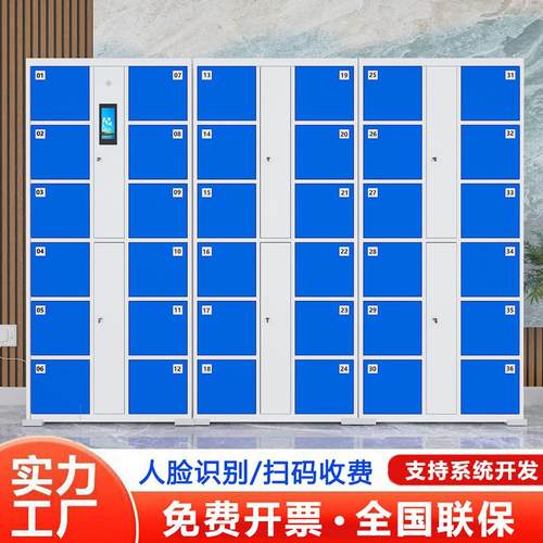 电子存包柜商场超市行李寄存指纹刷卡人脸识别微信扫码智能储物柜