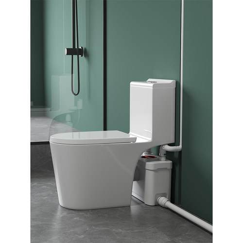 粉碎电动马桶地下室坐便器后排墙家用卫生间电动粉丝电马桶一体式