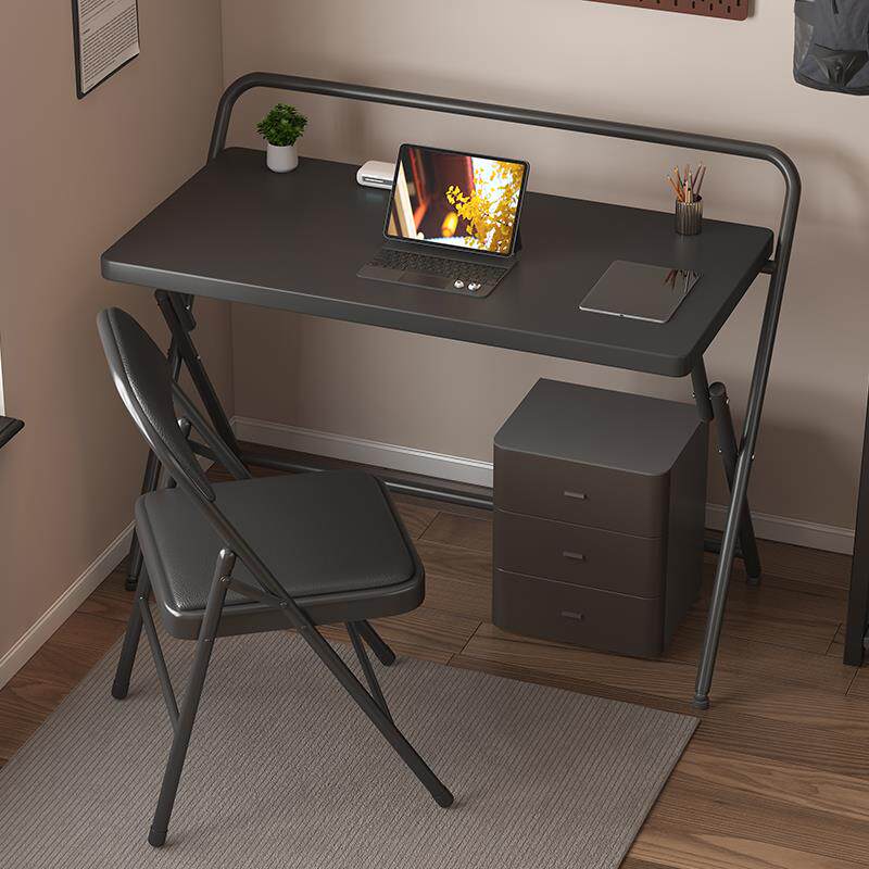 电脑桌卧室家用床边桌子简易出租屋办公桌现代简约书桌折叠学习桌