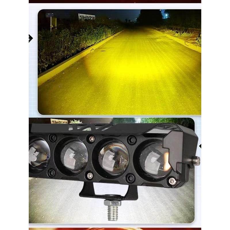 电动车摩托车LED前大灯超亮三轮车灯12V60V强光改装四轮汽车射灯