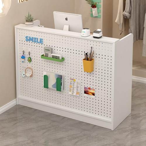 收银柜台店铺小型柜台简易小吧台服装店前台桌超市美容院咨 咨询