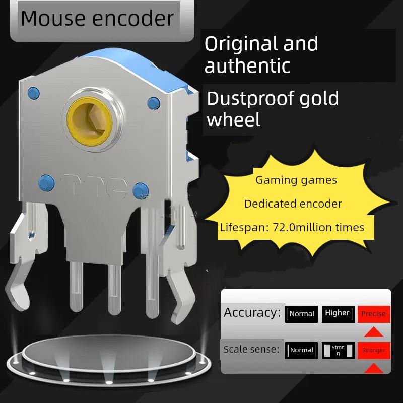 Ttc防尘金轮编码器高度10mm适用于罗技G102/G304鼠标型号滚轮故障