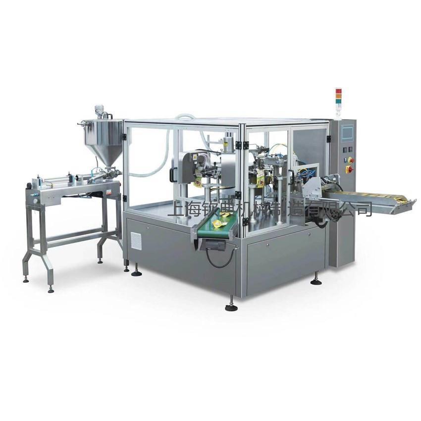 全自动定制立式给袋式液体包装机 香草酱预制袋全自动包装机