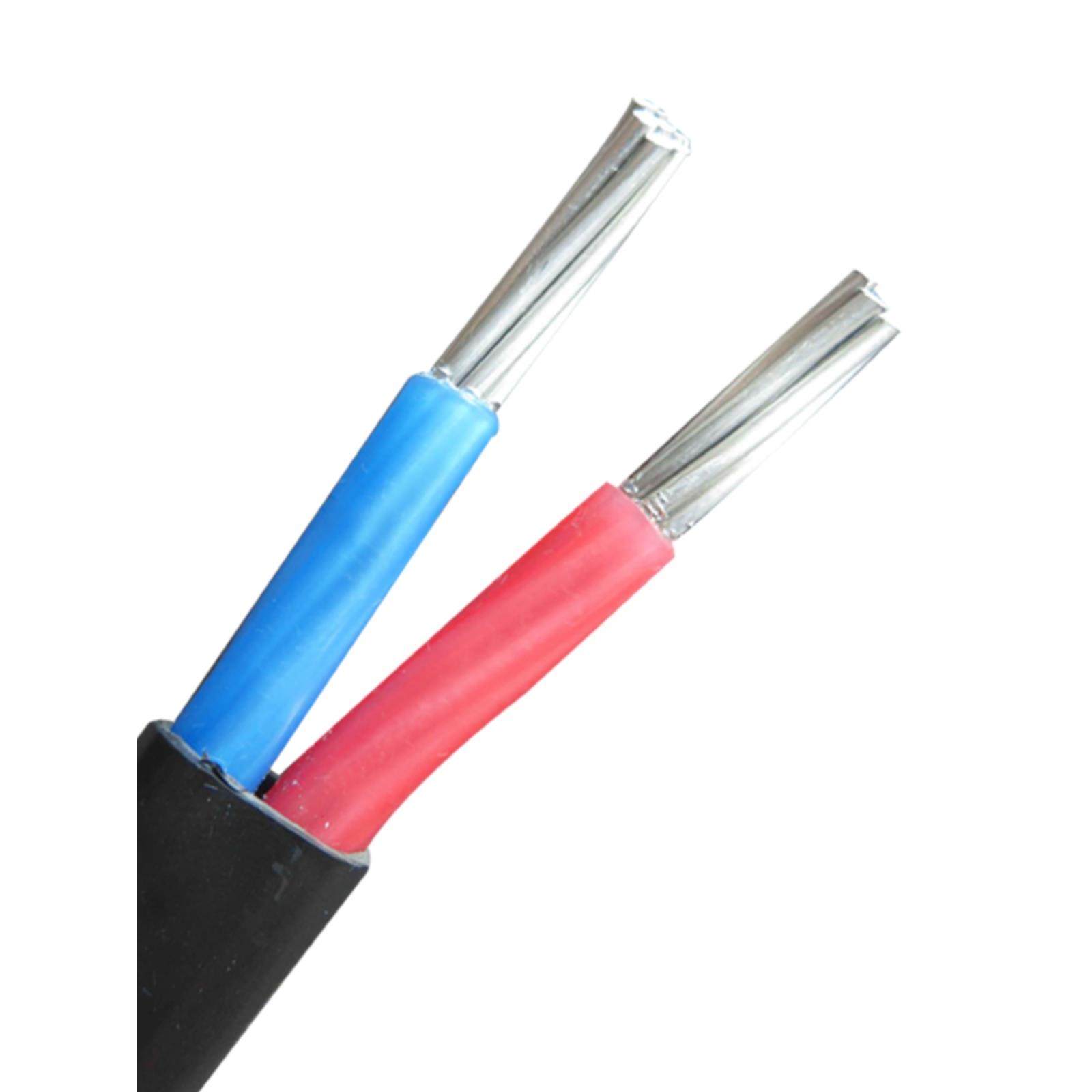 国家标准2芯铝芯线室外2.5 4 6 10 16方铝线框空抗老化电缆护套线