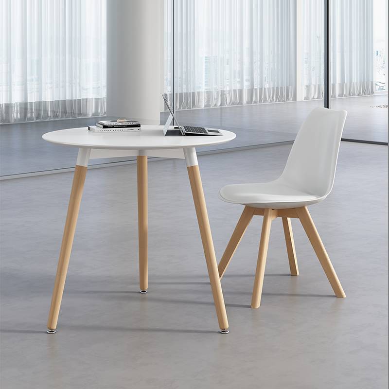 my轻奢洽谈桌售楼部商务会客一桌四椅组合办公室现代接待谈判小圆