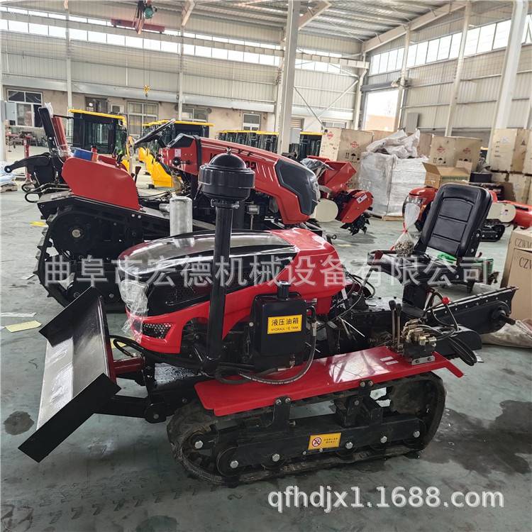 四驱履带乘坐式微耕机 柴油旋耕机多用新式开深沟耕地除草机