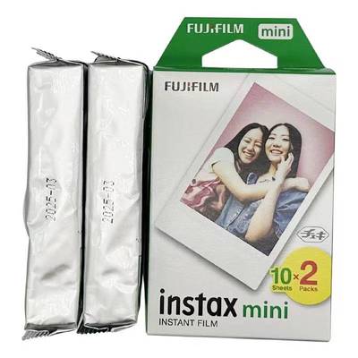 富士拍立得mini相机纸相纸白边20张mini90/40/7+/8/9/10 /11/12