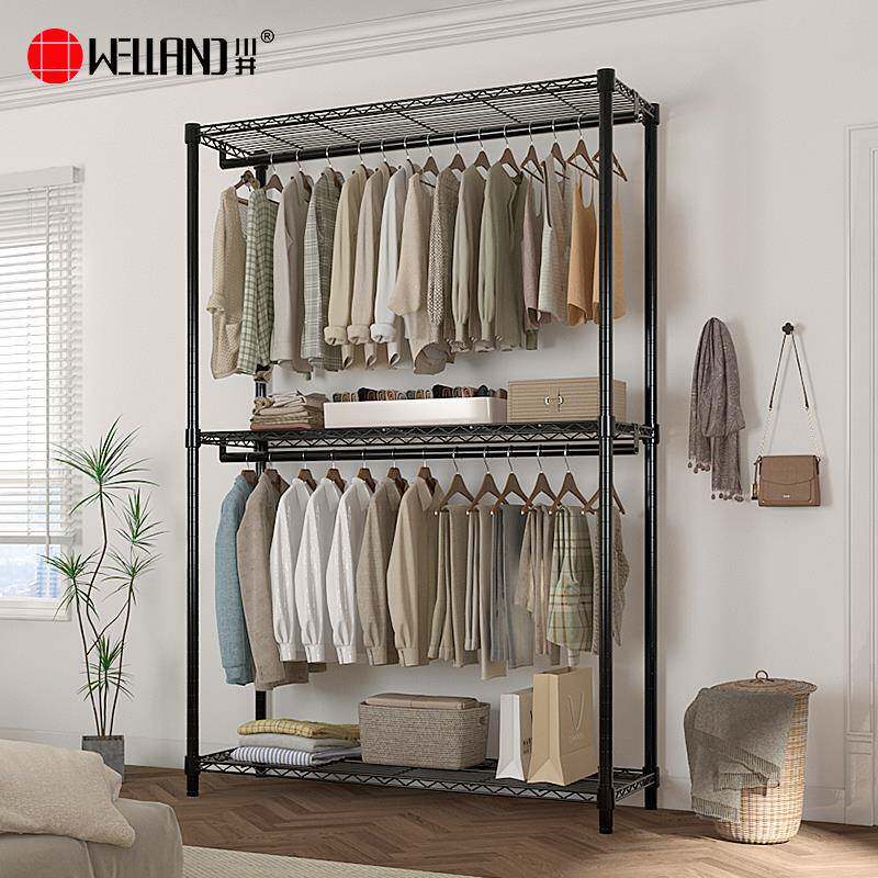 6R简易衣柜实耐用结布柜全封闭卧室F76TTS9T衣家全钢架防用尘收纳